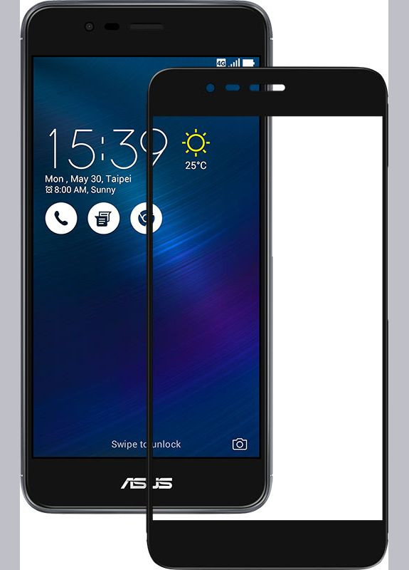 Защитное стекло 2.5D Full Cover Tempered Glass ZenFone 3 Max ZC520TL 5.2" Black Mocolo (298995257)
