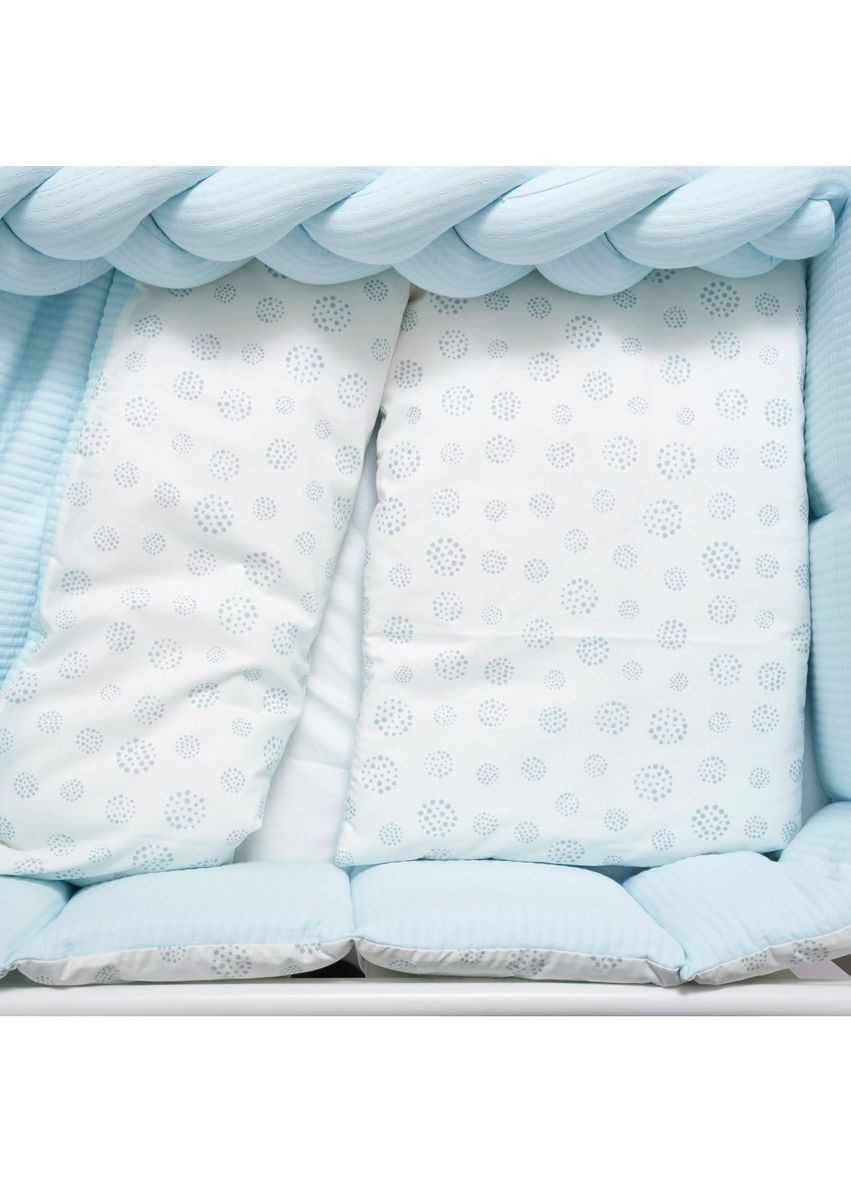 Постельный комплект Cotton, 7 элементов, голубой () Twins 4077-TC-04 (361019948)