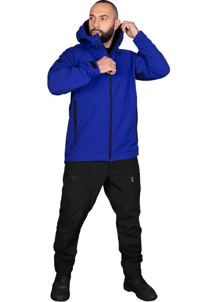 Синя демісезонна куртка rubicon softshell blue Camotec