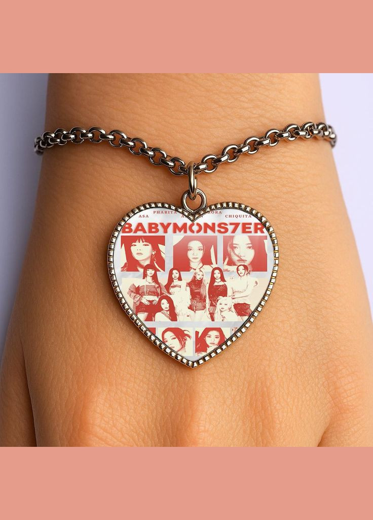 Браслет k pop BABYMONSTER #007 (серце) No Brand (329331552)