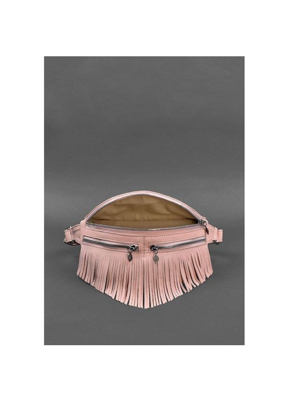 Поясная сумка женская кожаная через плечо Spirit розовая BlankNote (302008233)