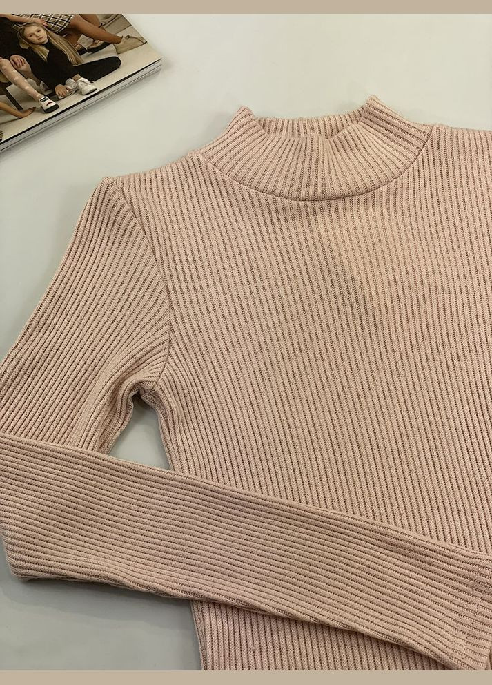 Теплий гольф у рубчик для дівчинки Mevis (299907203)