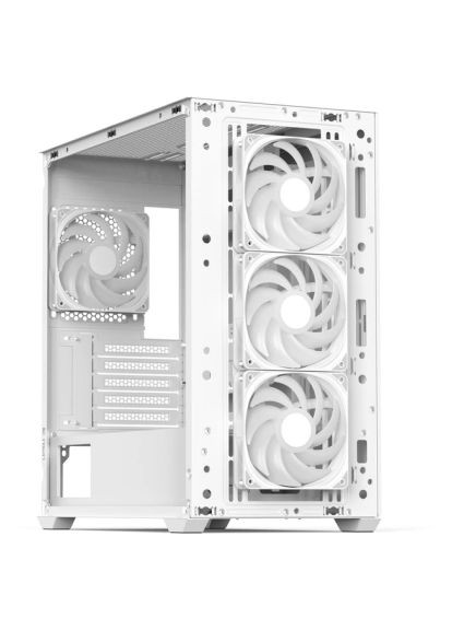 Корпус (ACCS-DS03043.21) Aerocool D301A-G-WT-v2 White (368563087)