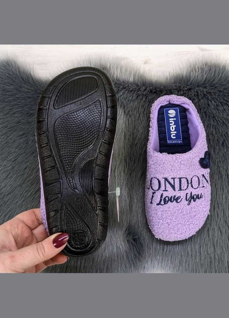 Сиреневые тапочки домашние женские Inblu