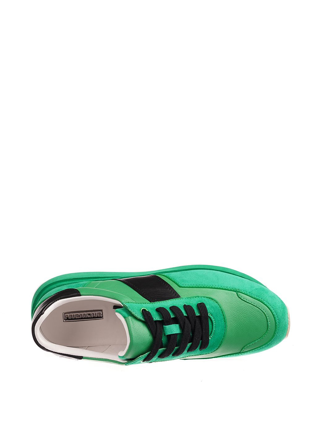 Зеленые демисезонные кроссовки Anemone