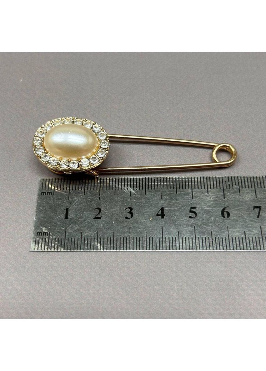 Брошка-шпилька «Камея» 7 см - золото#50513 Plus-plus (352746102)