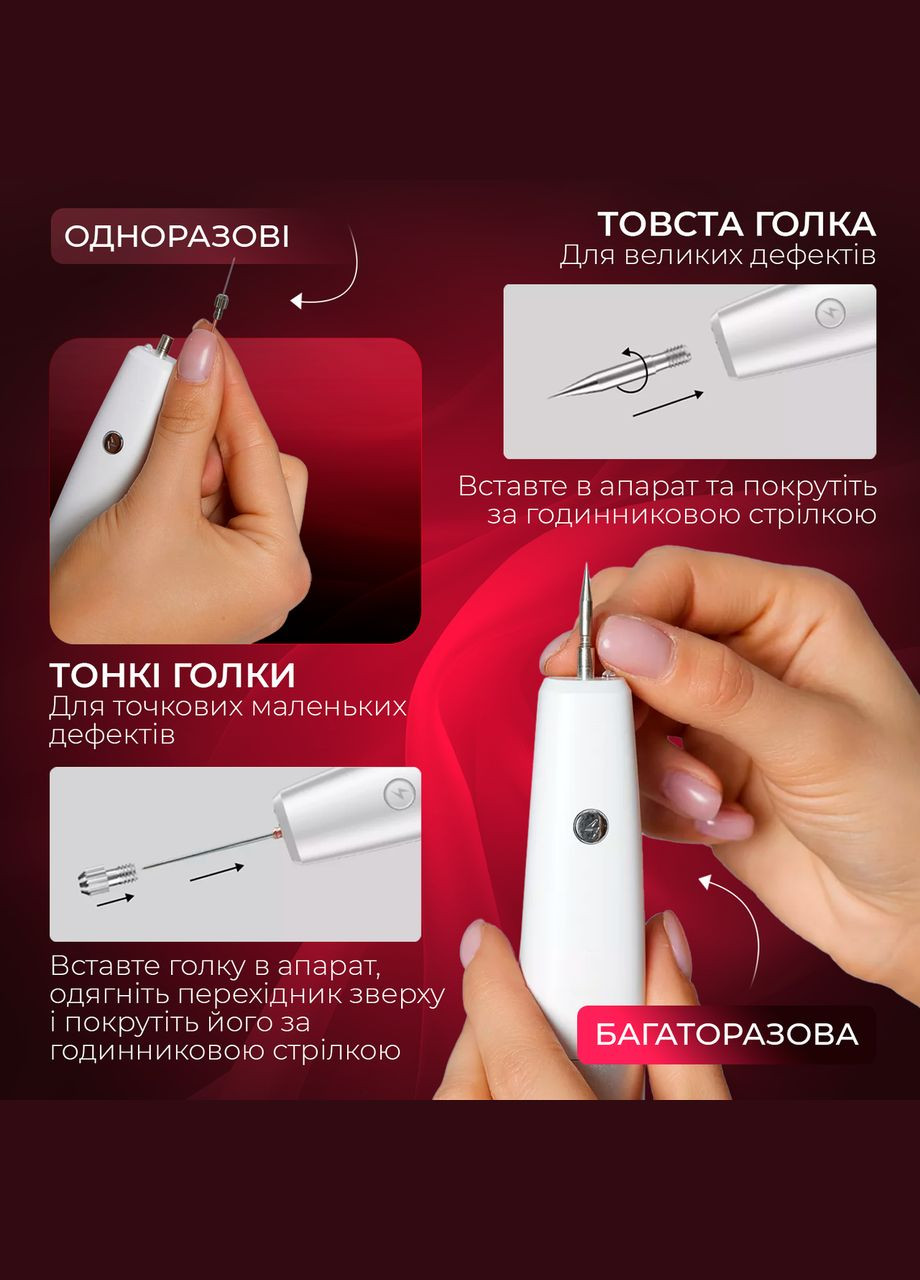 Електрокоагулятор плазмовий прилад для видалення папілом бородавок апарат (плазмова ручка) Point Mole Grey No Brand (347590530)