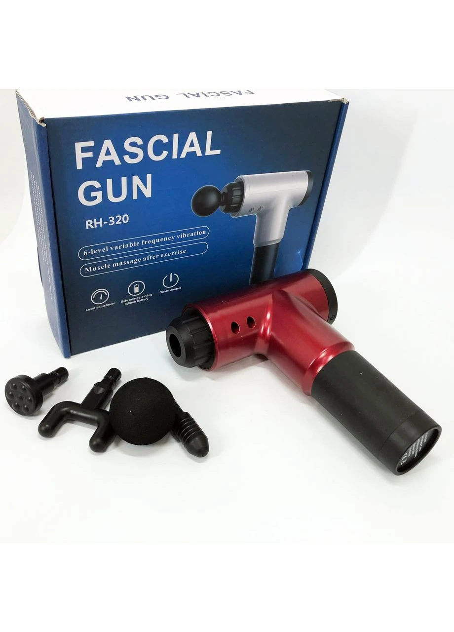 Перкусійний ручний масажер для тіла та м'язів Fascial Gun KH-320, Масажер для шийного відділу спини TB-47 Relax (389792420)