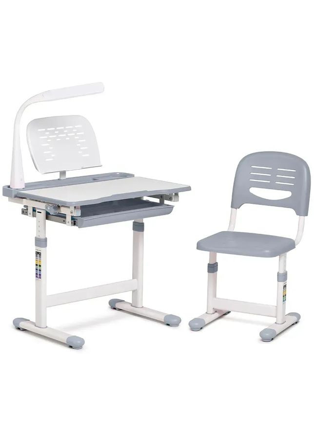 Комплект детской мебели парта и стул трансформеры FunDesk Сantare Grey (353835394)