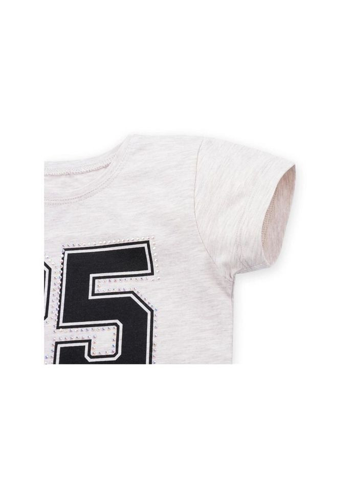 Бежева демісезонна футболка дитяча "25 be yourself" (5755-122g-beige) Peri Masali