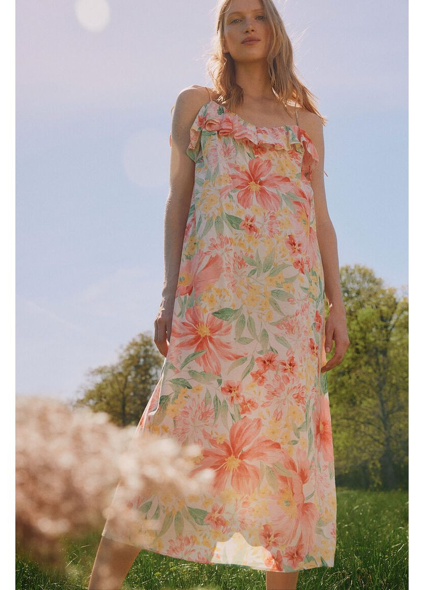 Білий сукня H&M однотонна