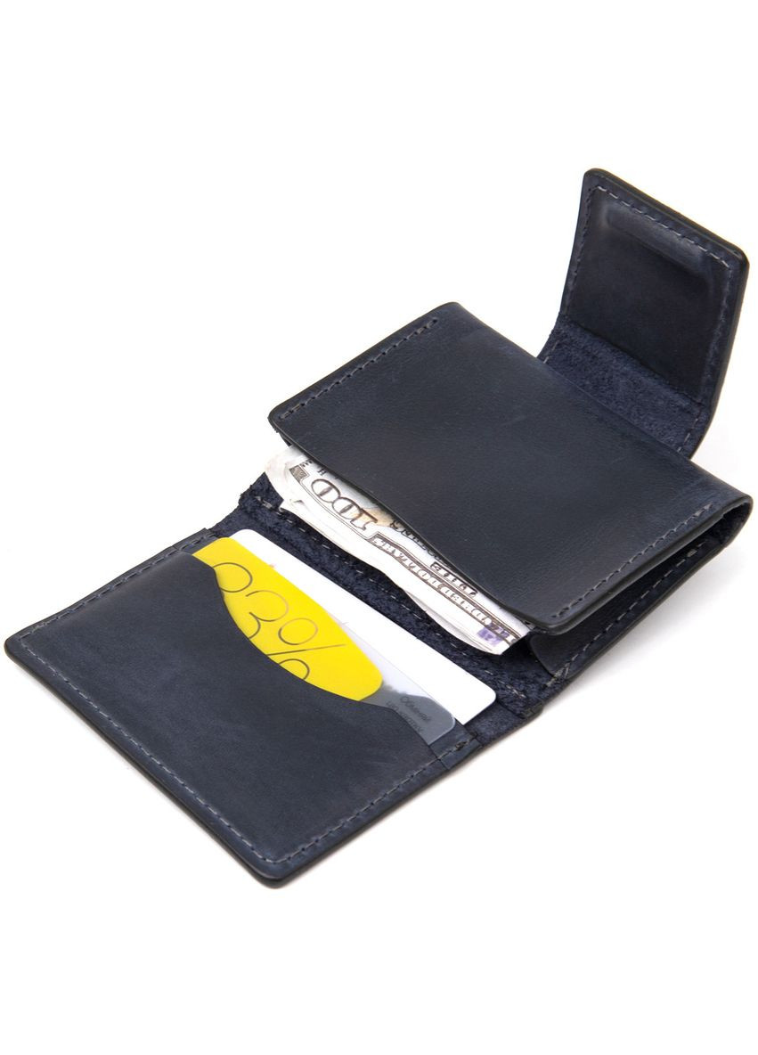 Матова шкіряна візитниця 11409 Чорний Grande Pelle (298567434)