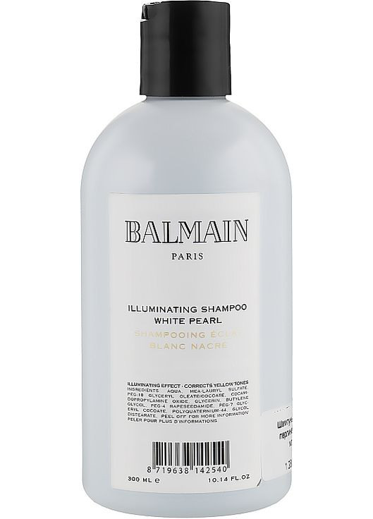 Серебряный шампунь с оттенком белой жемчужины Illuminating Shampoo White Pearl 300ml (756218-95926) Balmain (368635841)