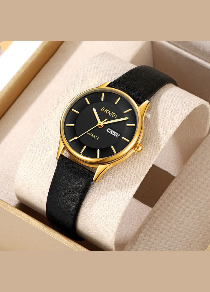 2251GDBK Gold-Black кварцевый сasual, классический Skmei (324214216)