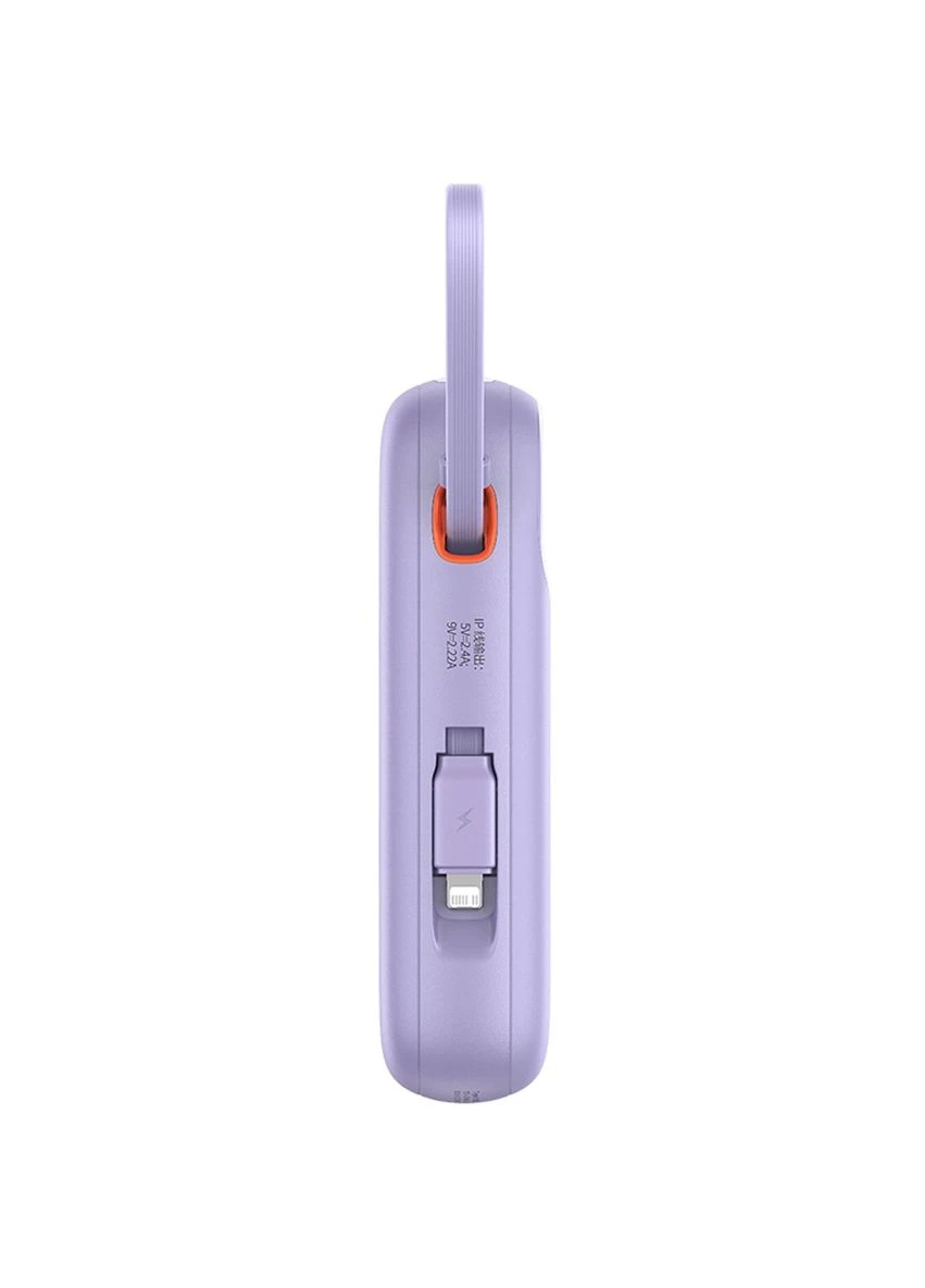УМБ 20000mAh Qpow2 22.5W PD,QC3.0 USB-A, USB-C In/Out, with built-in USB-C/Lightning cable Baseus (375660152)