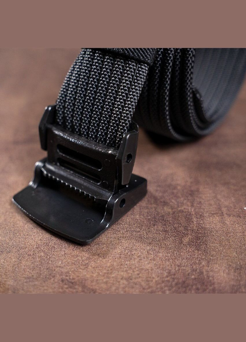 Плотный текстильный мужской ремень 20227 Черный Vintage (337353131)