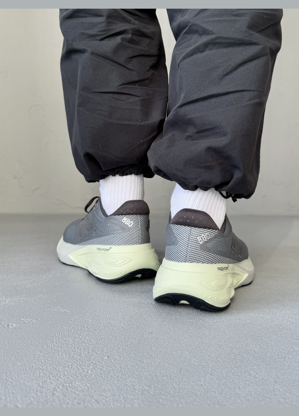 Сірі Осінні кросівки чоловічі new balance fresh foam slate grey/mineral/black | нью беланс фреш фоам сірі No Brand