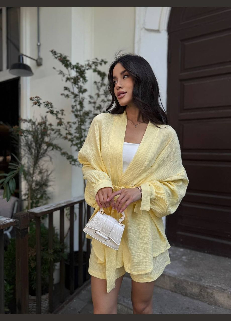 Красивый летний женский костюм с муслином. SAVOY BRAND (336546033)