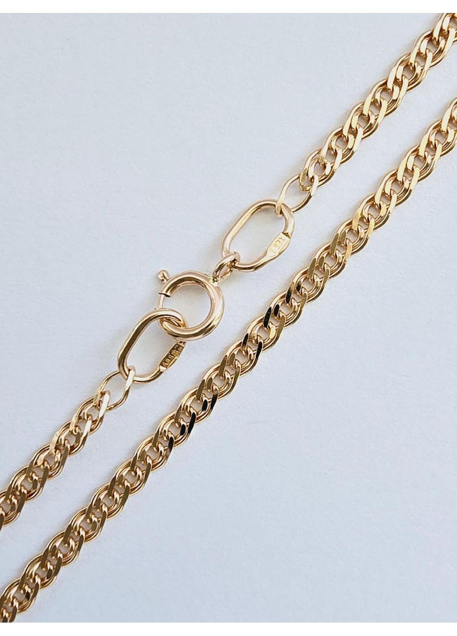 Золотий ланцюг «Нонна/Мона Ліза» (55см) 6582-1 Багет (356672089)