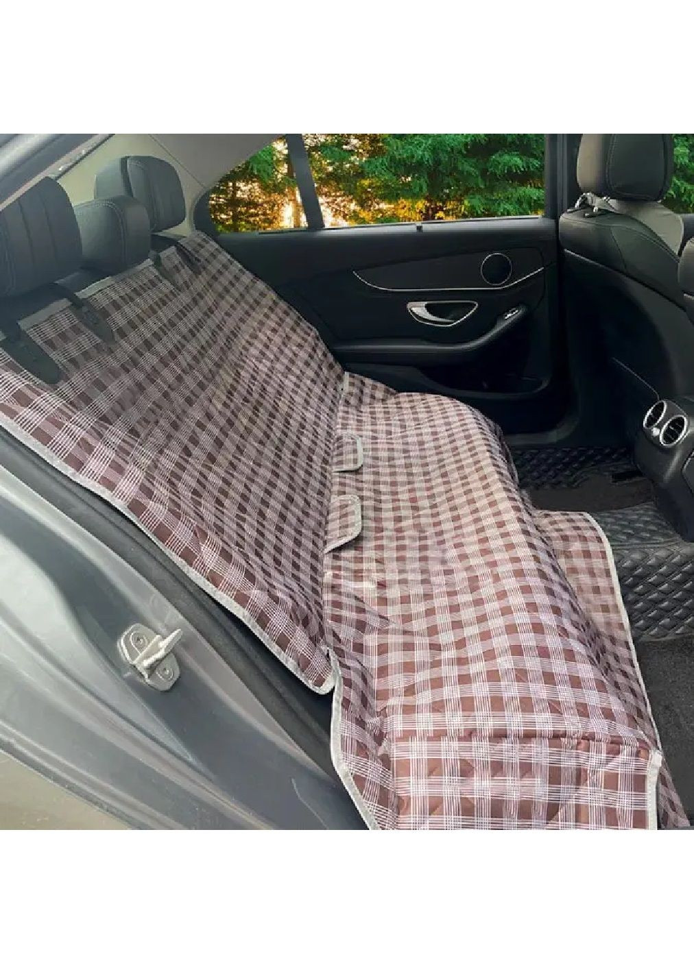 Накидка на сидіння автомобіля машини для перевезення тварин собак захисту сидінь від бруду шерсті (477924-Prob) Коричнева Unbranded (300978096)