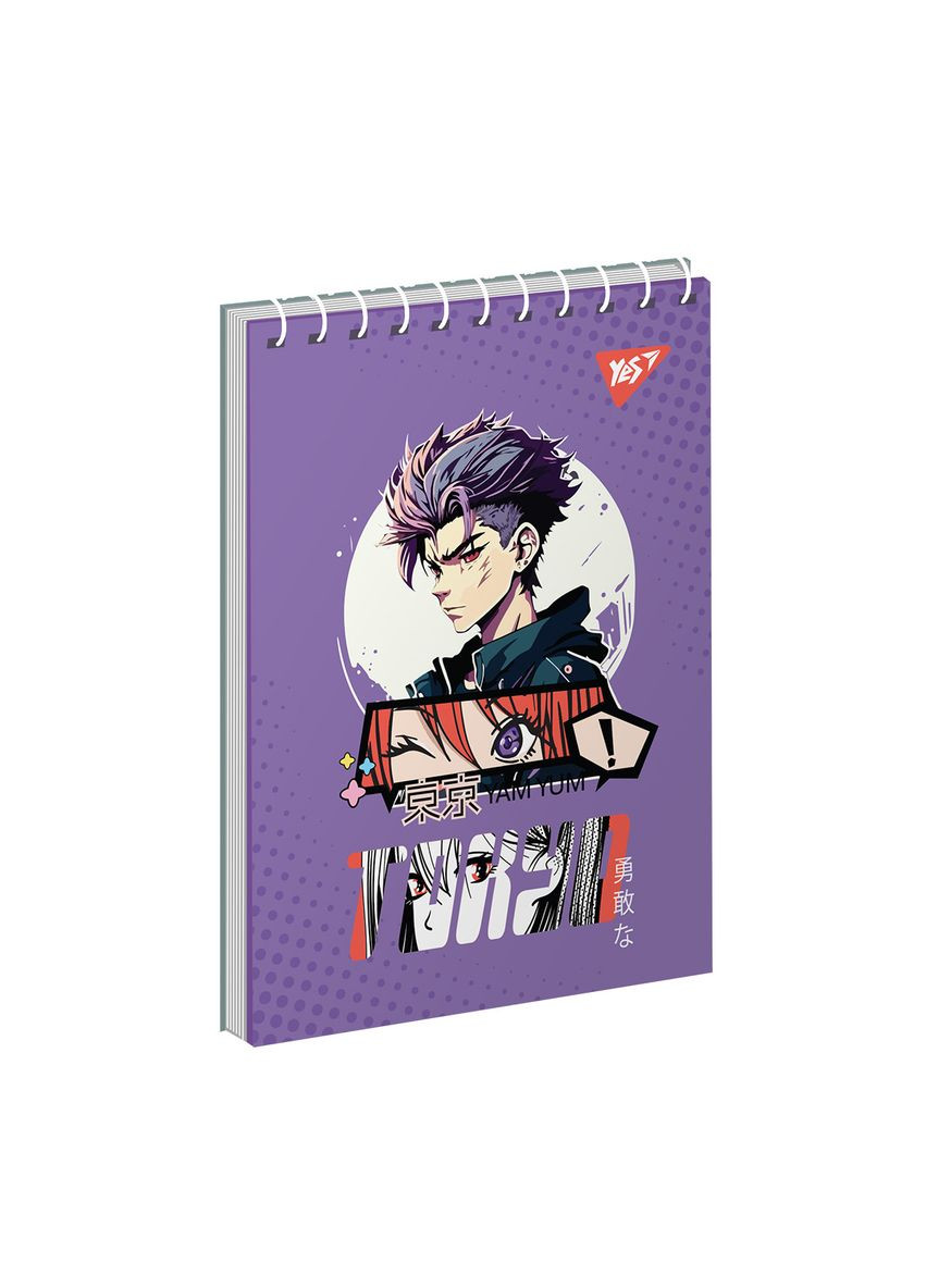 Блокнот пруж. A6 80арк. кліт. Anime. Tokyo 151964/ /(6)(210) Yes (322575863)