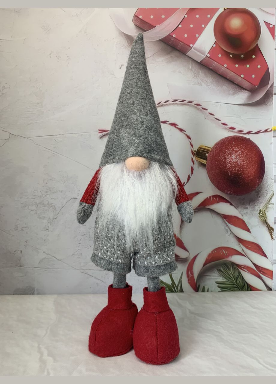 Мягкая новогодняя рождественская игрушка скандинавский Эльф Гном Мальчик No Brand (306554660)