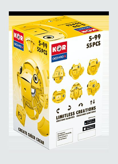 Конструктор магнитныйGeomag KOR Pantone Yellow | Магнитный конструктор Геомаг Кор желтый PF.800.675.00 GEOMAG (301791266)