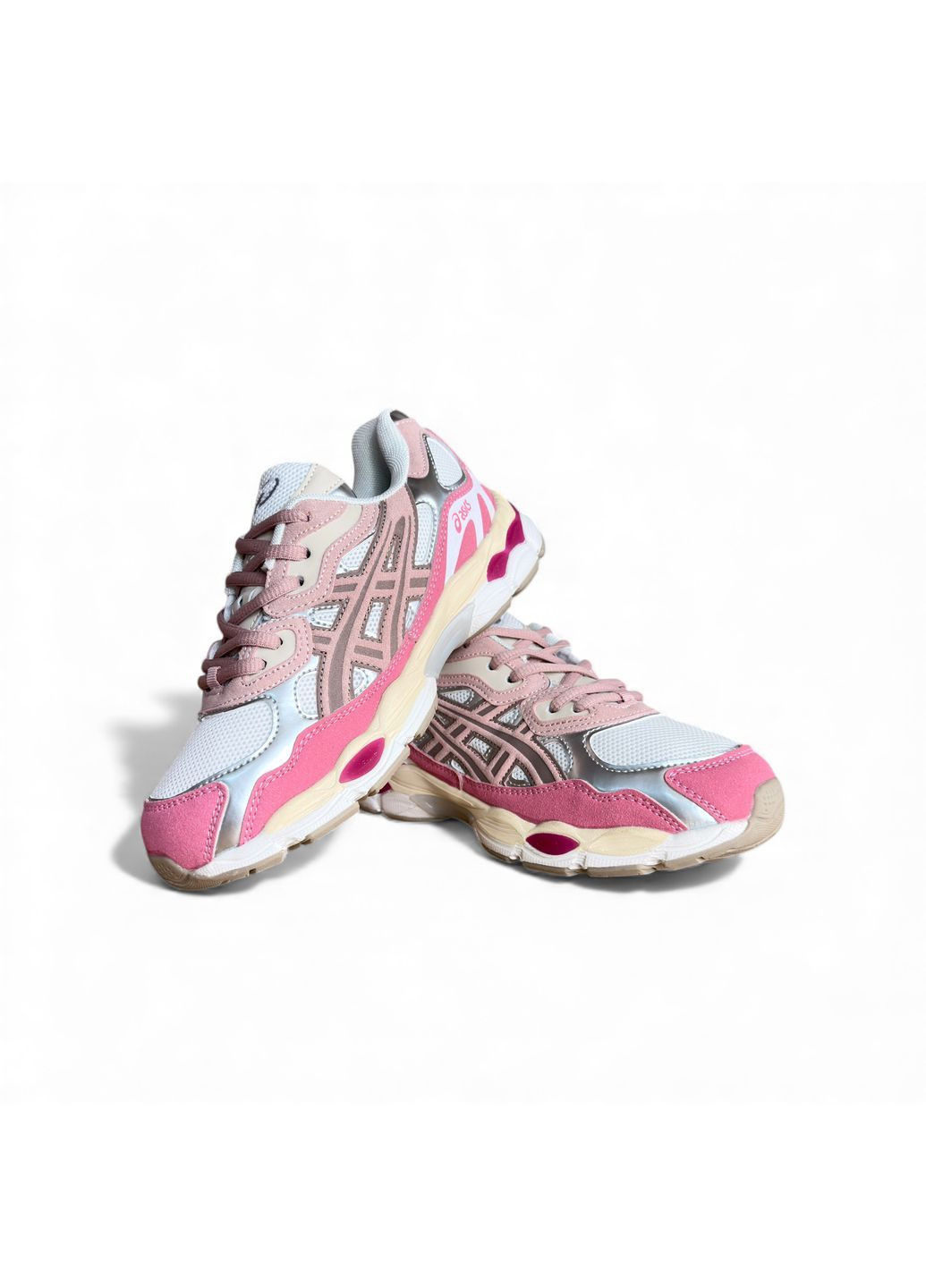 Жіночі кросівки Asics Pink Beige асікс No Brand Gel nyc рожеві демісезони (367179188)