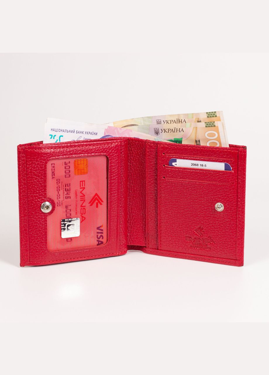 Маленький жіночий гаманець 2068-18-5 шкіряний червоний Eminsa (268226774)