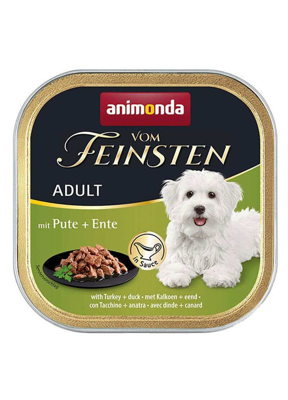 Вологий корм для собак Vom Feinsten Adult Turkey+duck 150г, з індичкою та качкою Animonda (292257253)