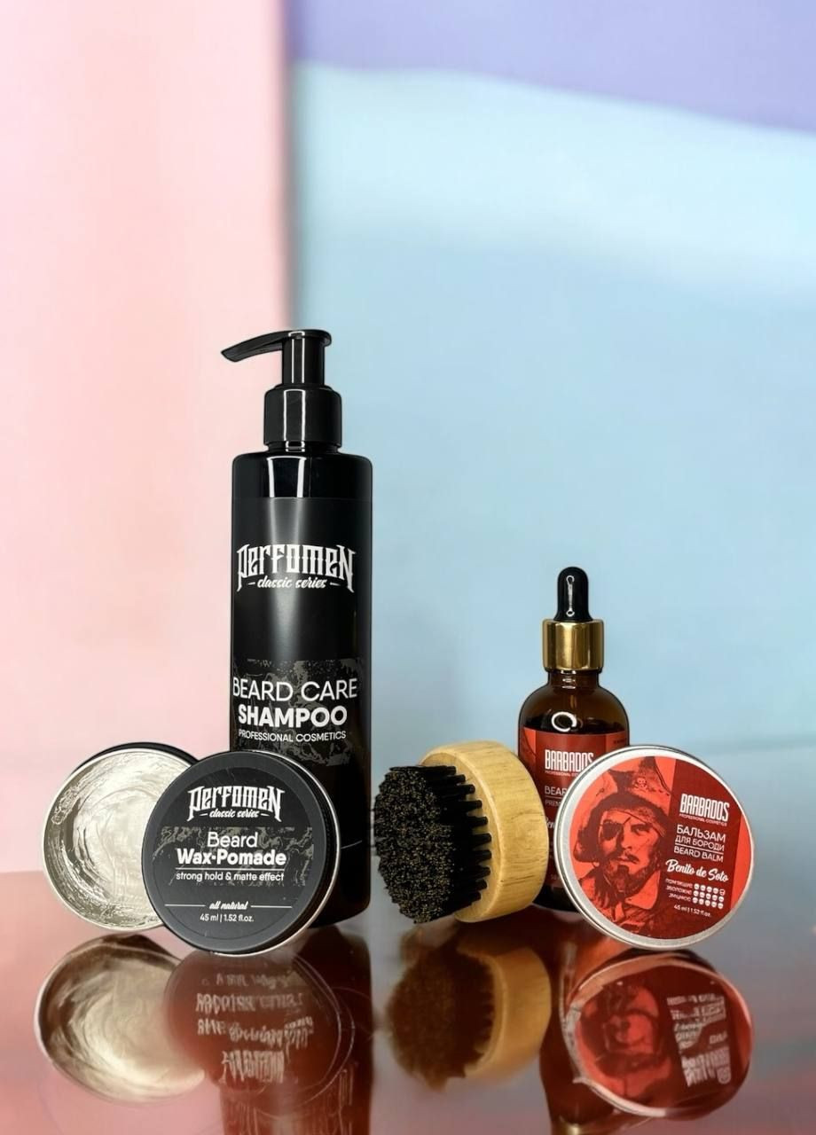 Набір для догляду за бородою та вусами Benito de Soto 5 позицій Perfomen (360884573)