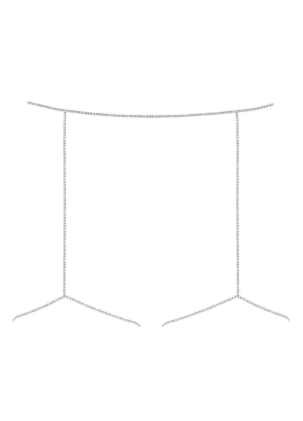 Ланцюжок декоративний для тіла сріблястого кольору Bijou 905 Obsessive (297865728)