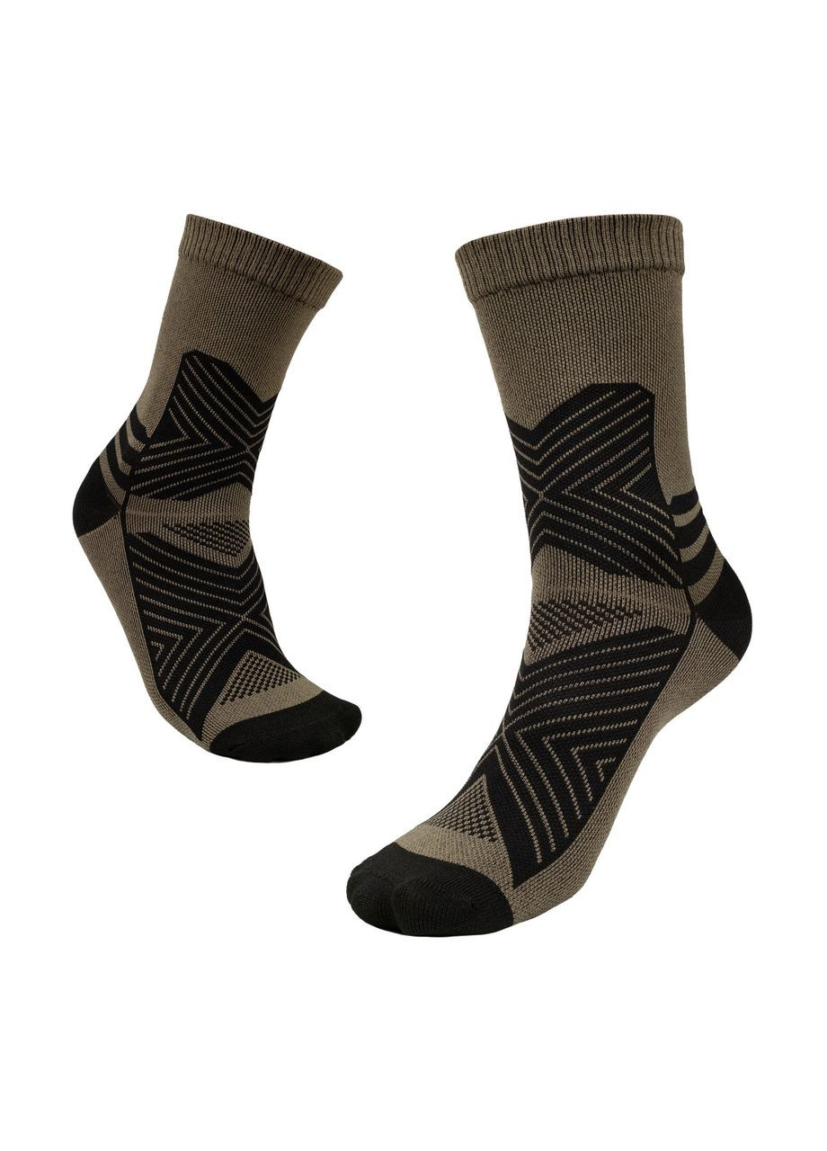Оливкові шкарпетки trekking summer long t-kb-0016-olive, 44-46 Tribe (367165543)