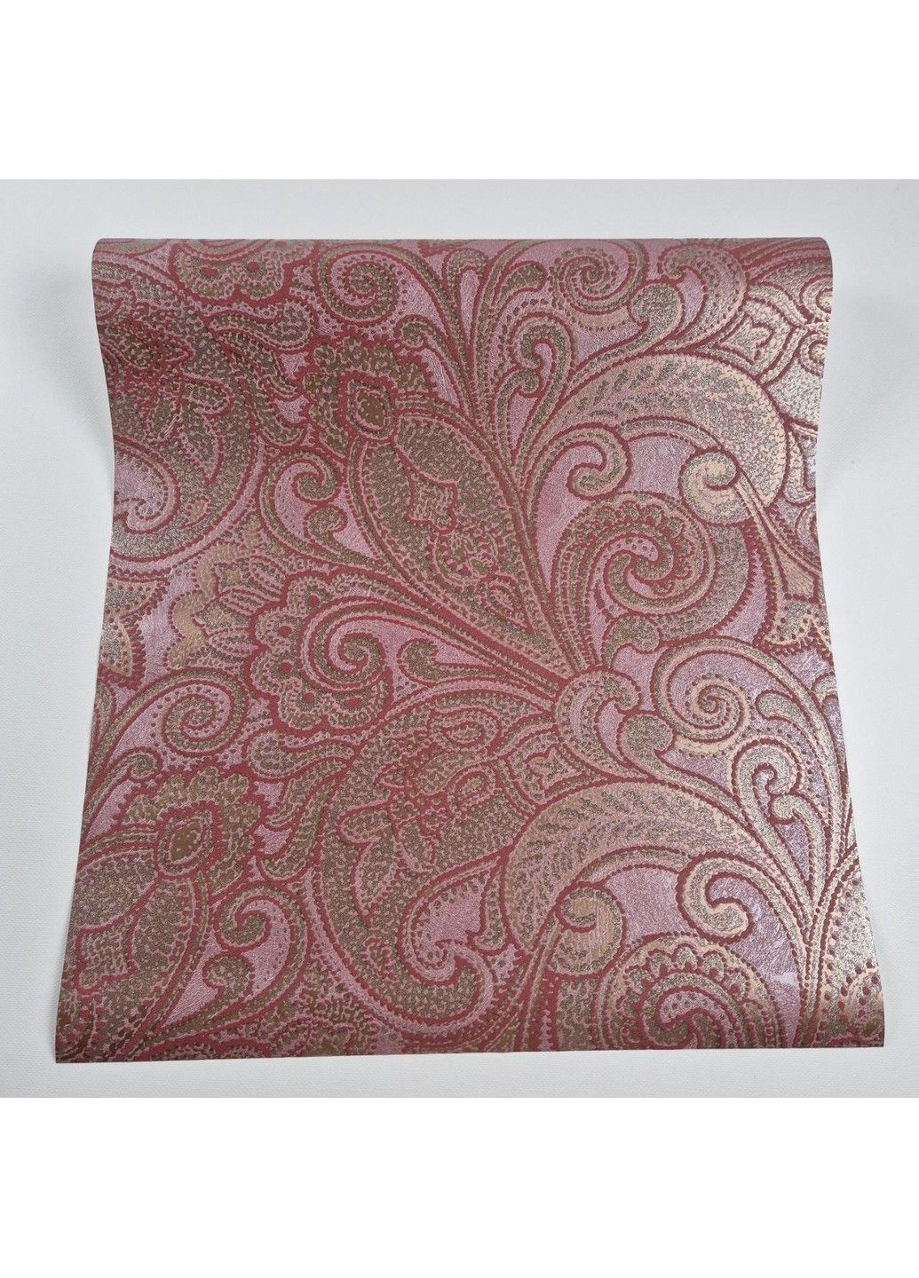 Обои виниловые на флизелине 0.53 × 10.05 м 56826, бордовые с золотом — для спальни, гостиной, коридора MARBURG (368895853)