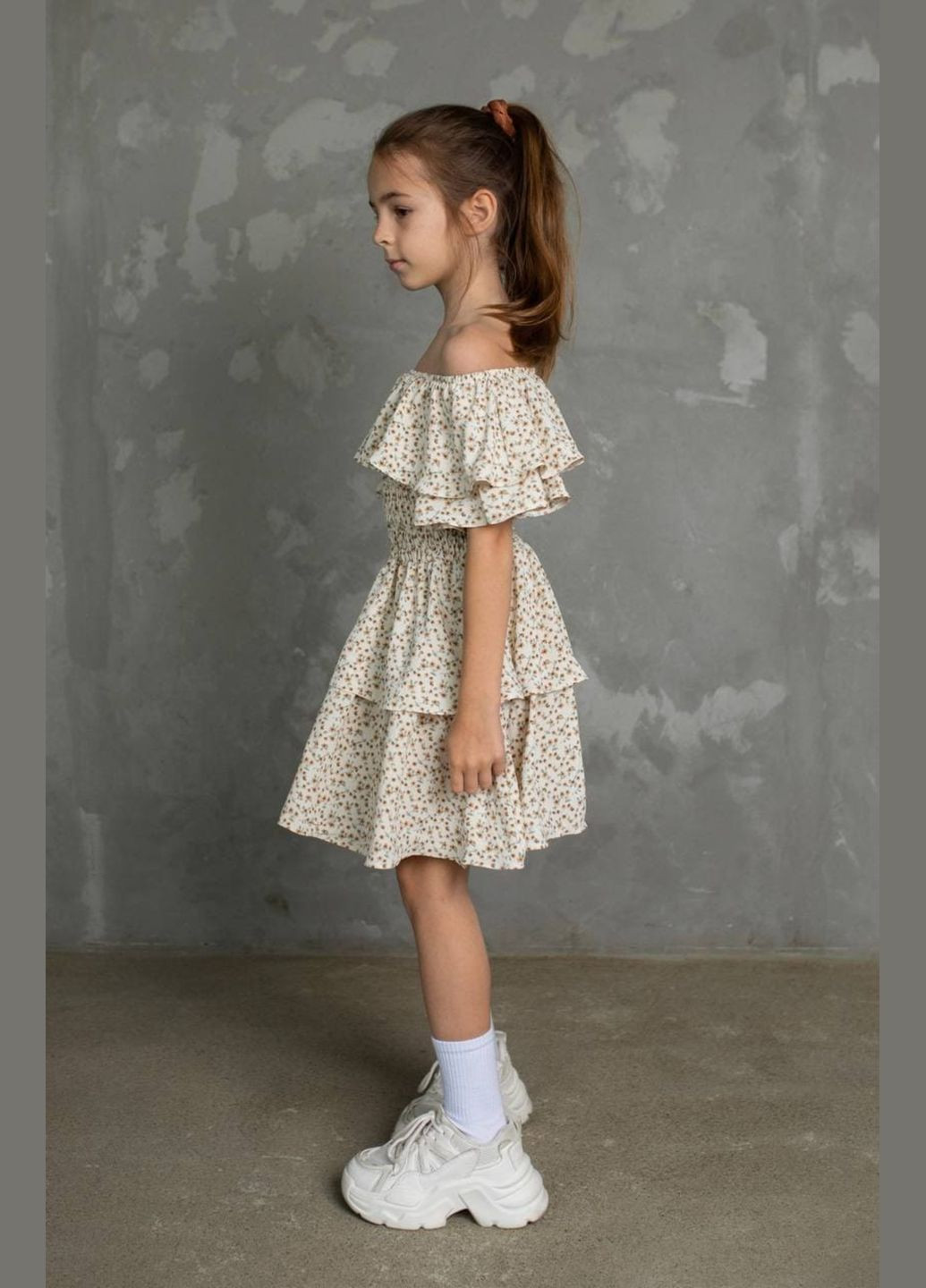 Комбинированное платье св бежевый Cvetkov (322934909)