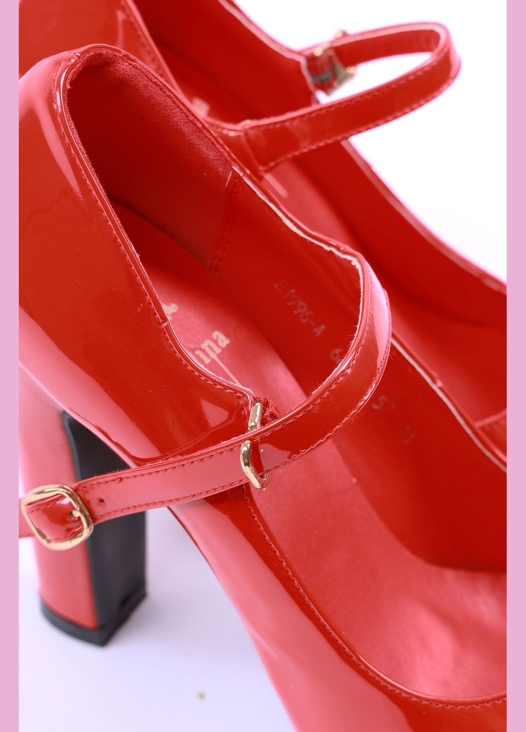 Туфлі жіночі червоного кольору Let's Shop (293055855)