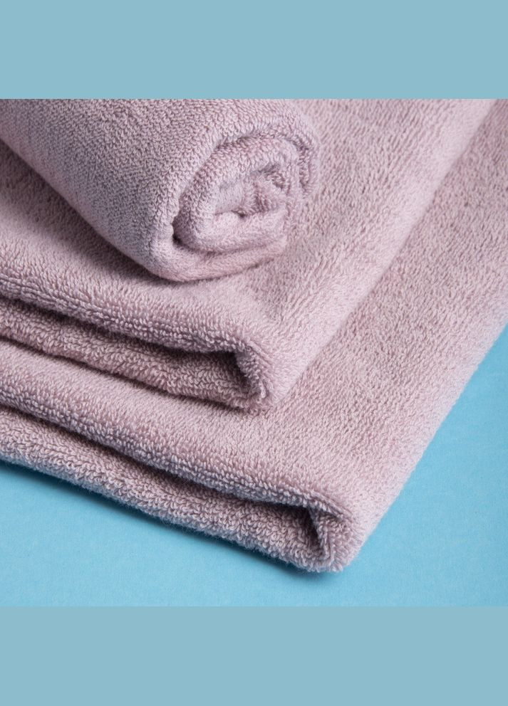 Полотенце махровое 70х140 Нежность банный щел 500 г/м2 хлопок, натуральный хлопковый, пудра IDEIA розовый