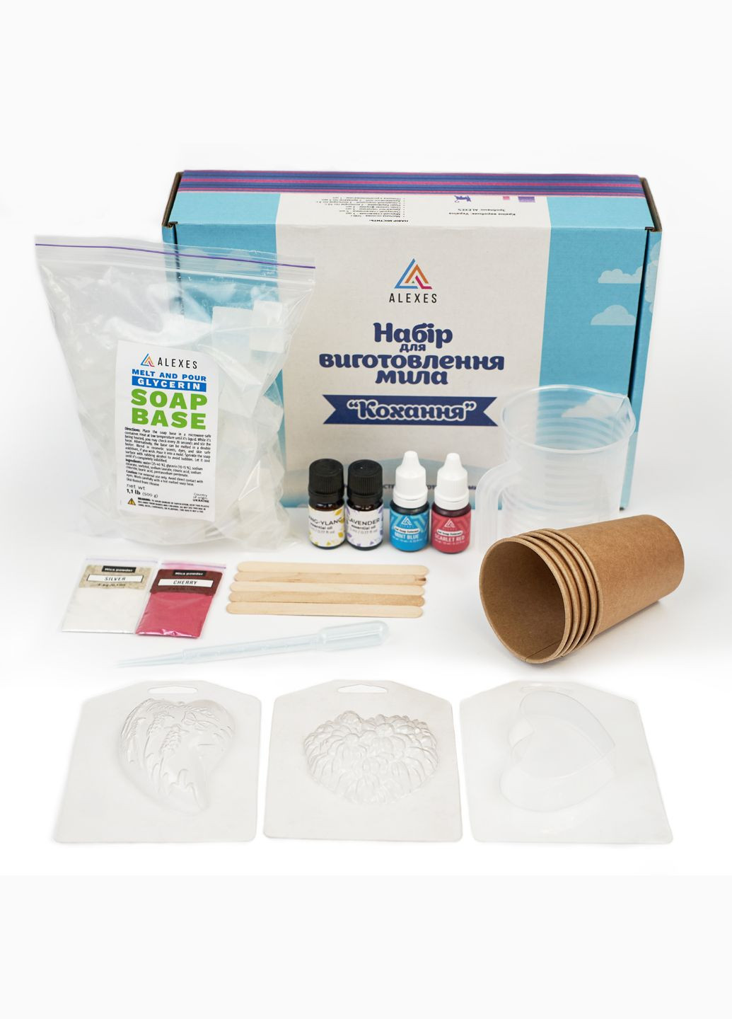 Набір для виготовлення мила своїми руками Кохання подарунковий Alexes (326052184)