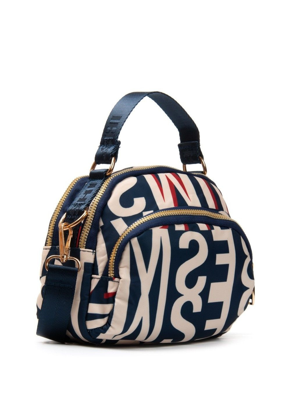 Летняя тканевая сумка 1631 blue letters Jielshi (329692684)