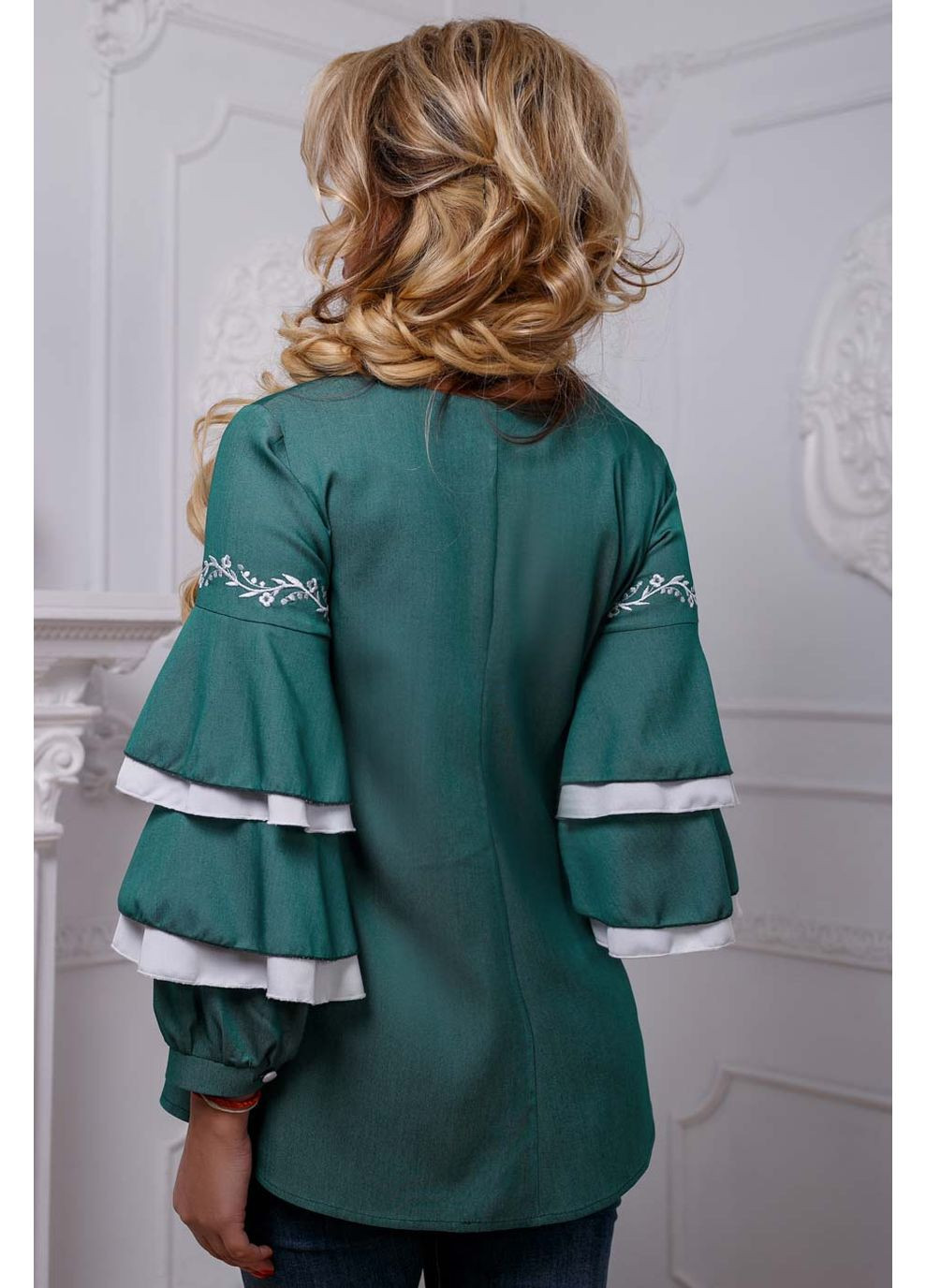 Зелёная блуза 956.2574 Seventeen