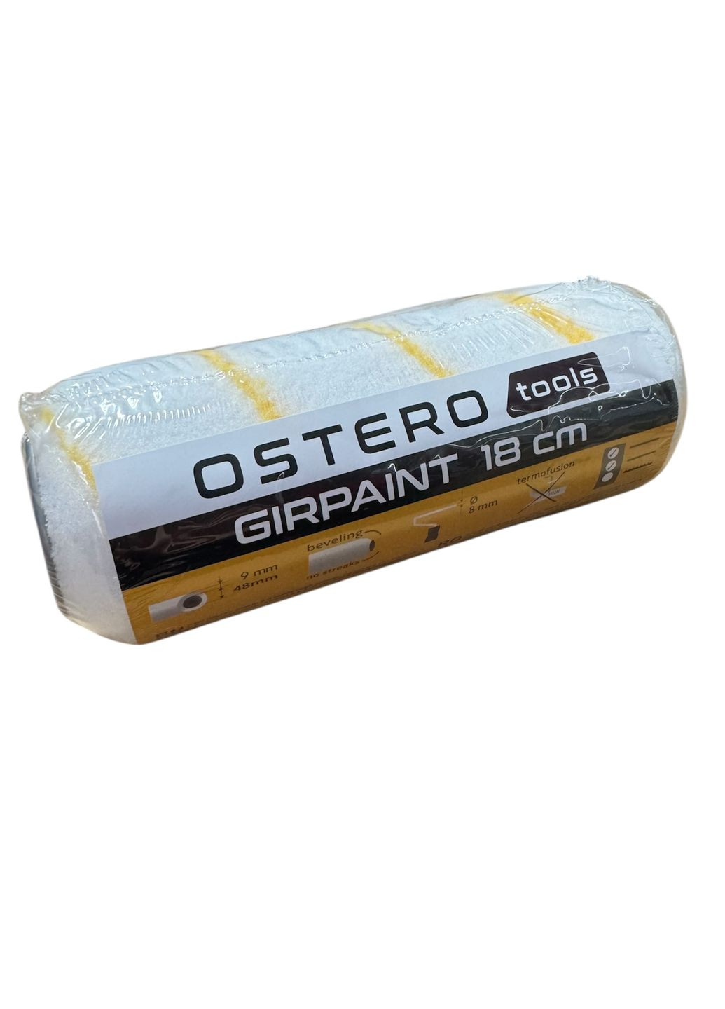 Валик Girpaint 180 мм, диаметр 48 мм, ворс 9 мм. Ostero (362036021)