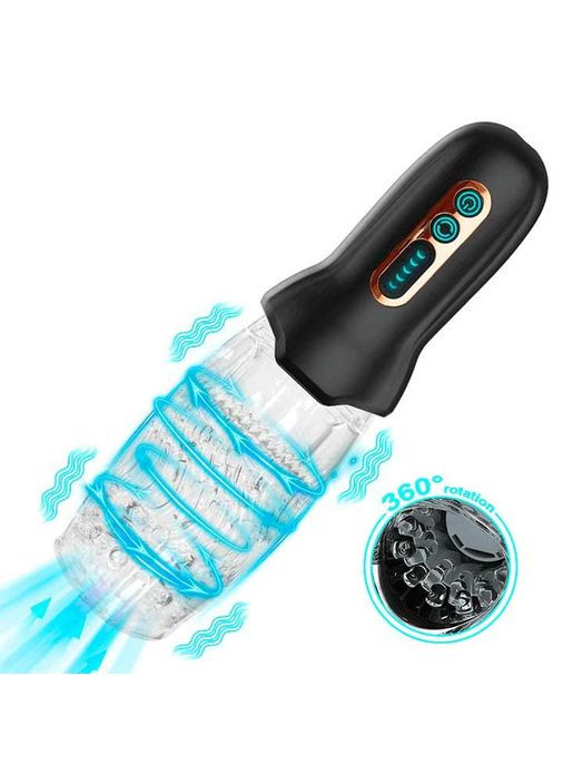 Автоматичний мастурбатор із ротацією Warrior 360 із 10 режимів вібрації і 5 режимів ротації China (360604436)