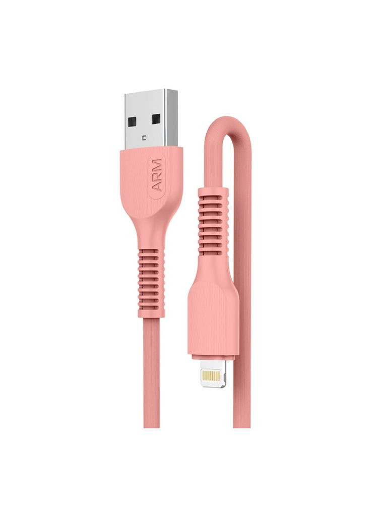 Дата кабель (m448406) ArmorStandart USB 2.0 AM to Lightning 1.0m AR88 2.4A peach (367070961)