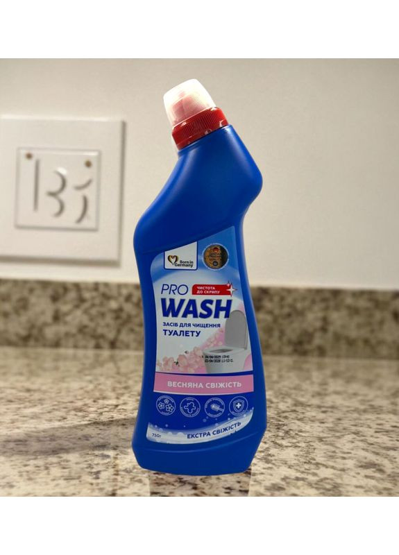 Засіб для чищення унітаза Весняна свіжість 750 г. 5499 Pro Wash (356613997)