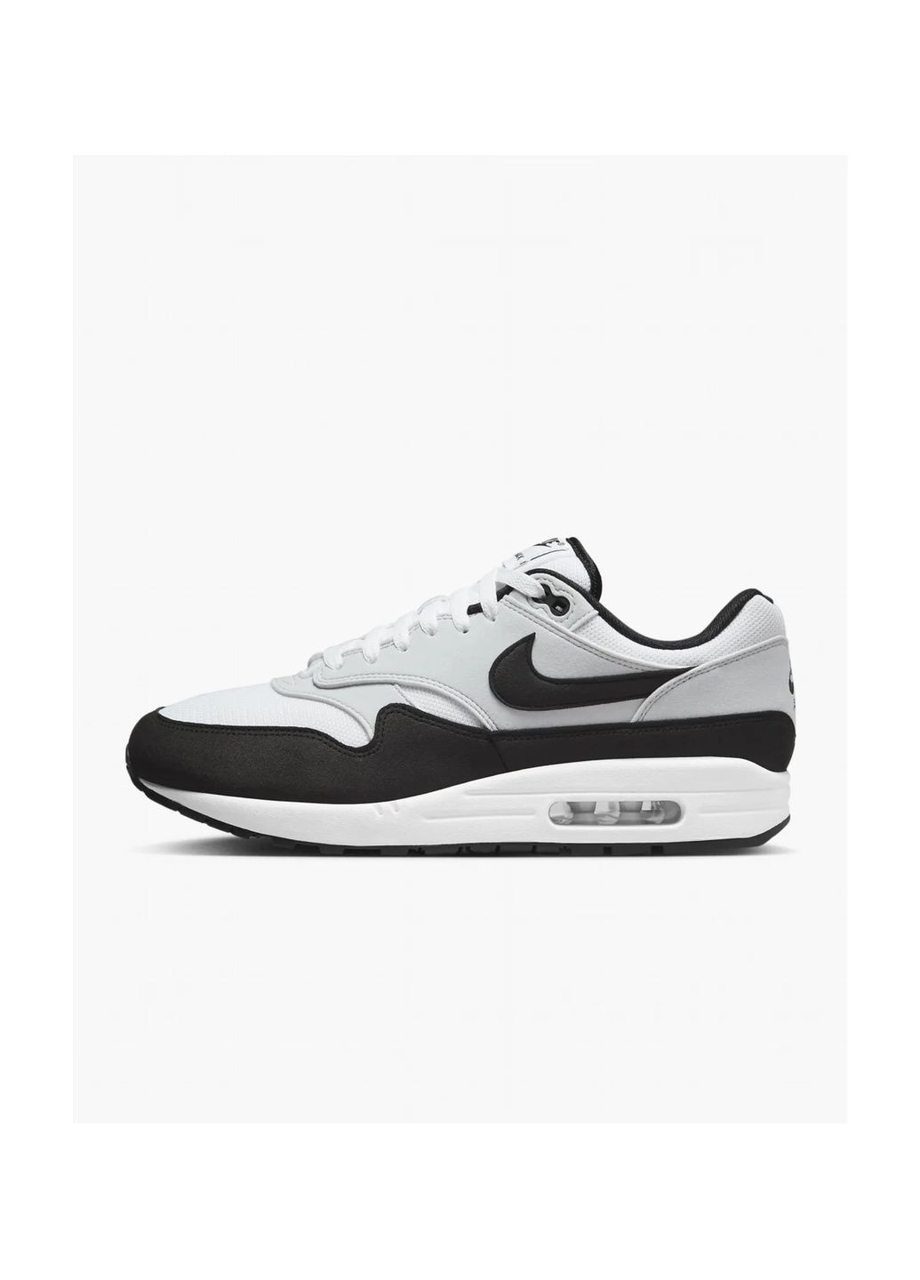 Сірі кросівки чоловічі air max 1 shoes grey/black fd9082-107 Nike