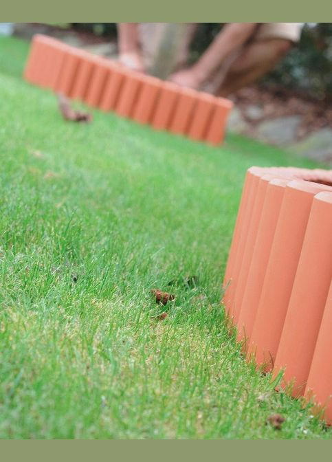 Палісад садовий PALISADA, трубчастий, теракотовий, 2,7 м Prosperplast (329826933)