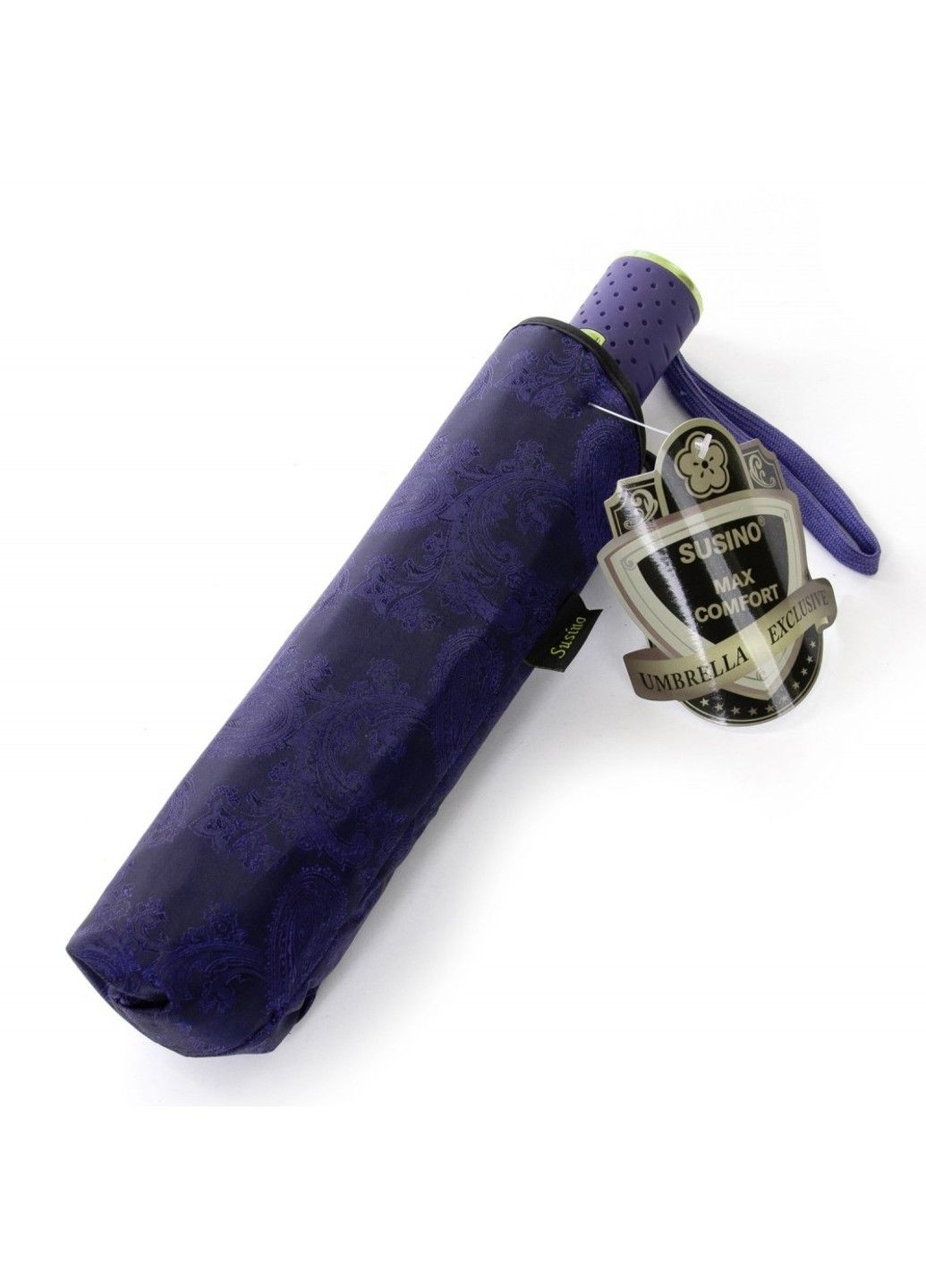 Синий женский зонт автомат жаккард 3086-4 Susino средний (313031787)
