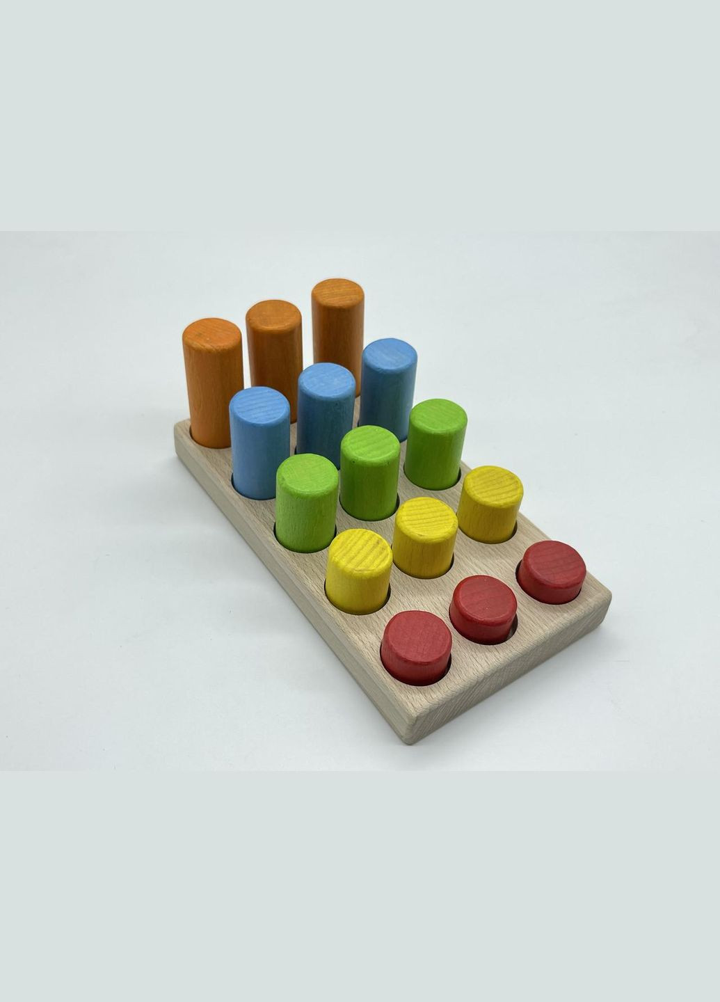 Конструктор деревянный для детей 17х10х7 см. разноцветный на 15 деталей из экоматериала. HM furnitura (330605614)