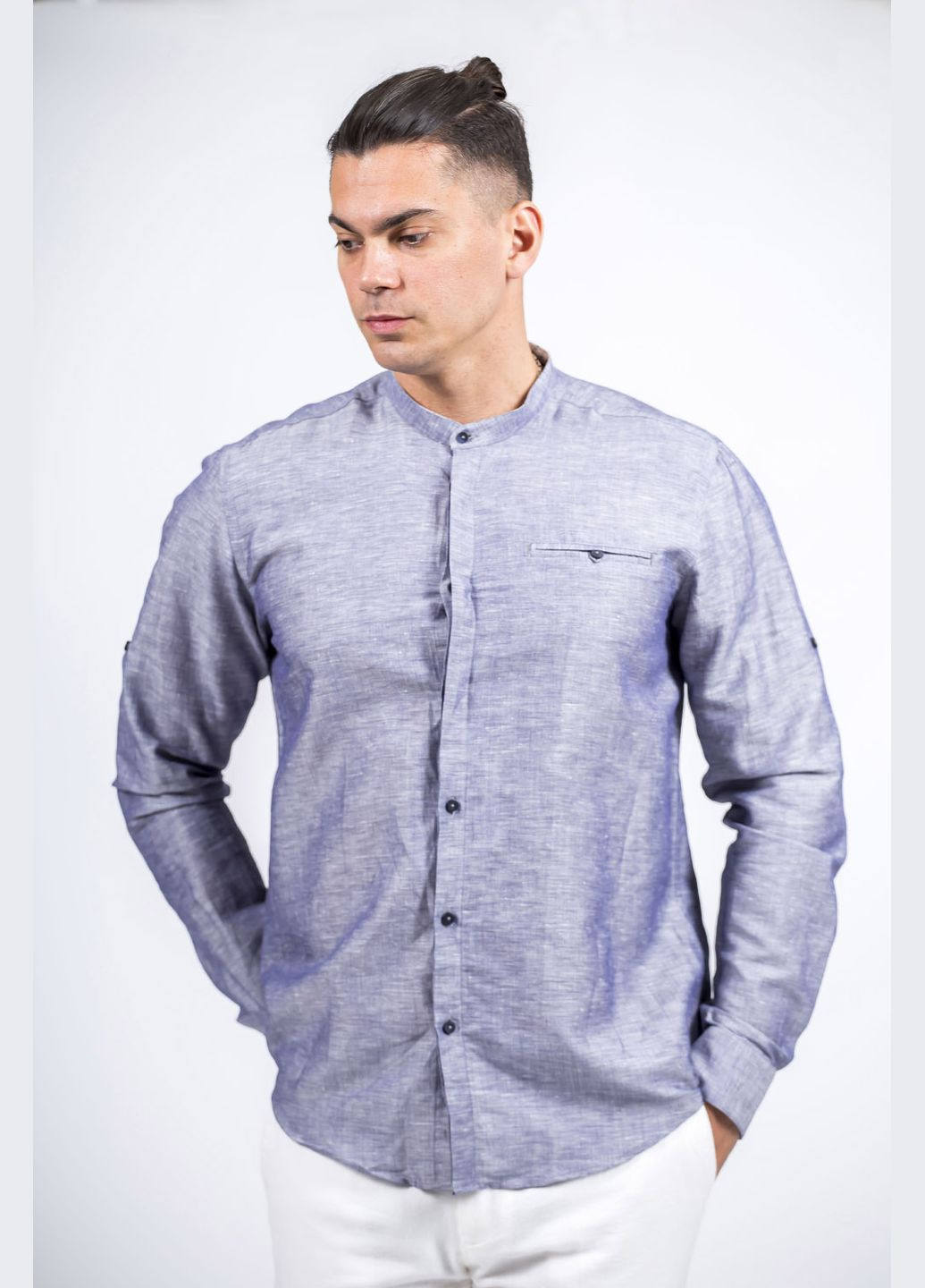 Чоловіча літня сорочка casual з довгим рукавом і ґудзиками (, ), 33028 Pier Carlino (329727379)