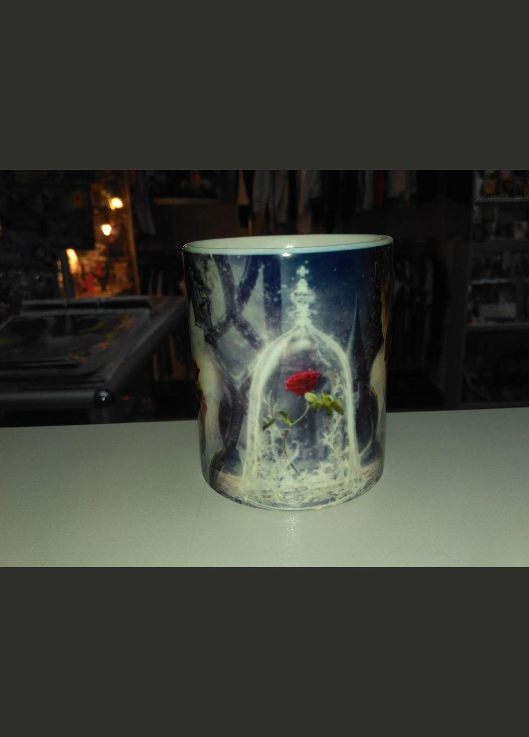 Чашка біла мультфильм Красуня і Чудовисько (z0586) No Brand (327007900)